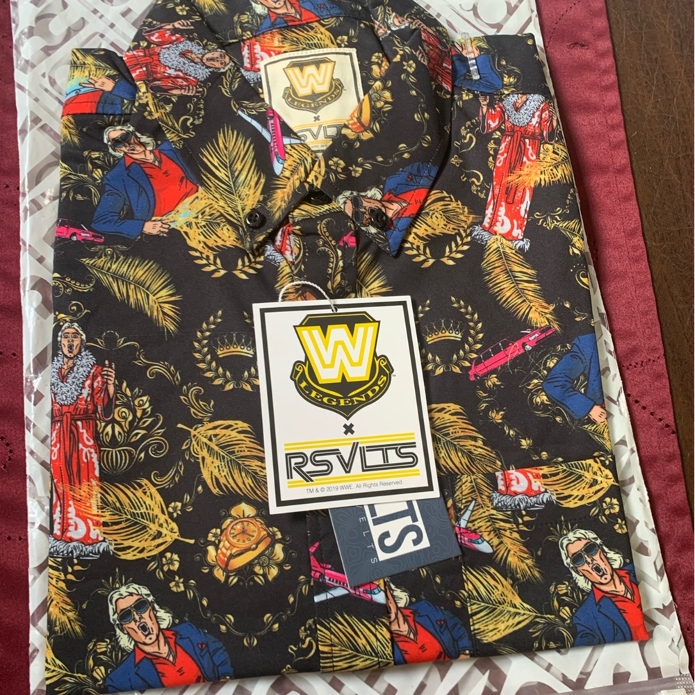 RSVLTS RIC FLAIR WWE WWF SIZE S SMALL KUNUFLEX VERY NICE BNWT NEVER WORN